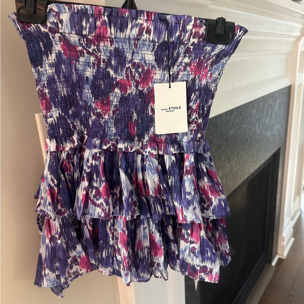 Isabel Marant Purple and Pink Mini Skirt